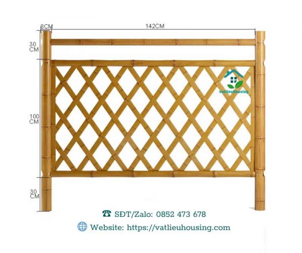 thi công hàng rào tre nhựa