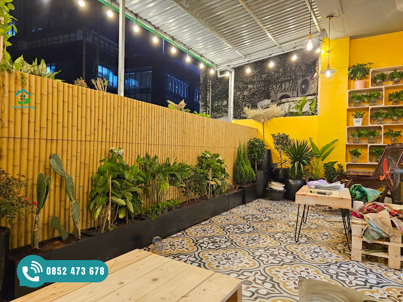 VÁN TRE NHỰA DECOR – Ván Tre Nhựa Nguyên Sinh Cao Cấp 2025 Hàng rào tấm tre nhân tạo
