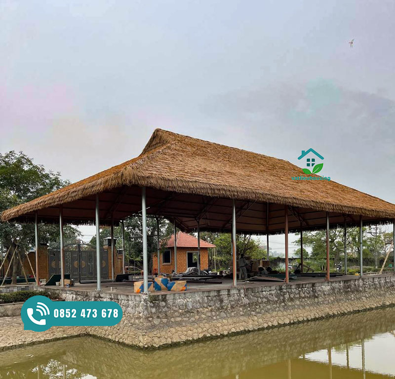Báo giá Rơm nhân tạo lợp mái Hà Nội mới nhất 2025 Rơm nhân tạo hàng Việt Nam