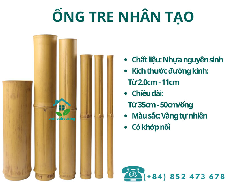 Ốp Vách Tre Nhân Tạo? - Nên Hay Không? Ống tre nhân tạo